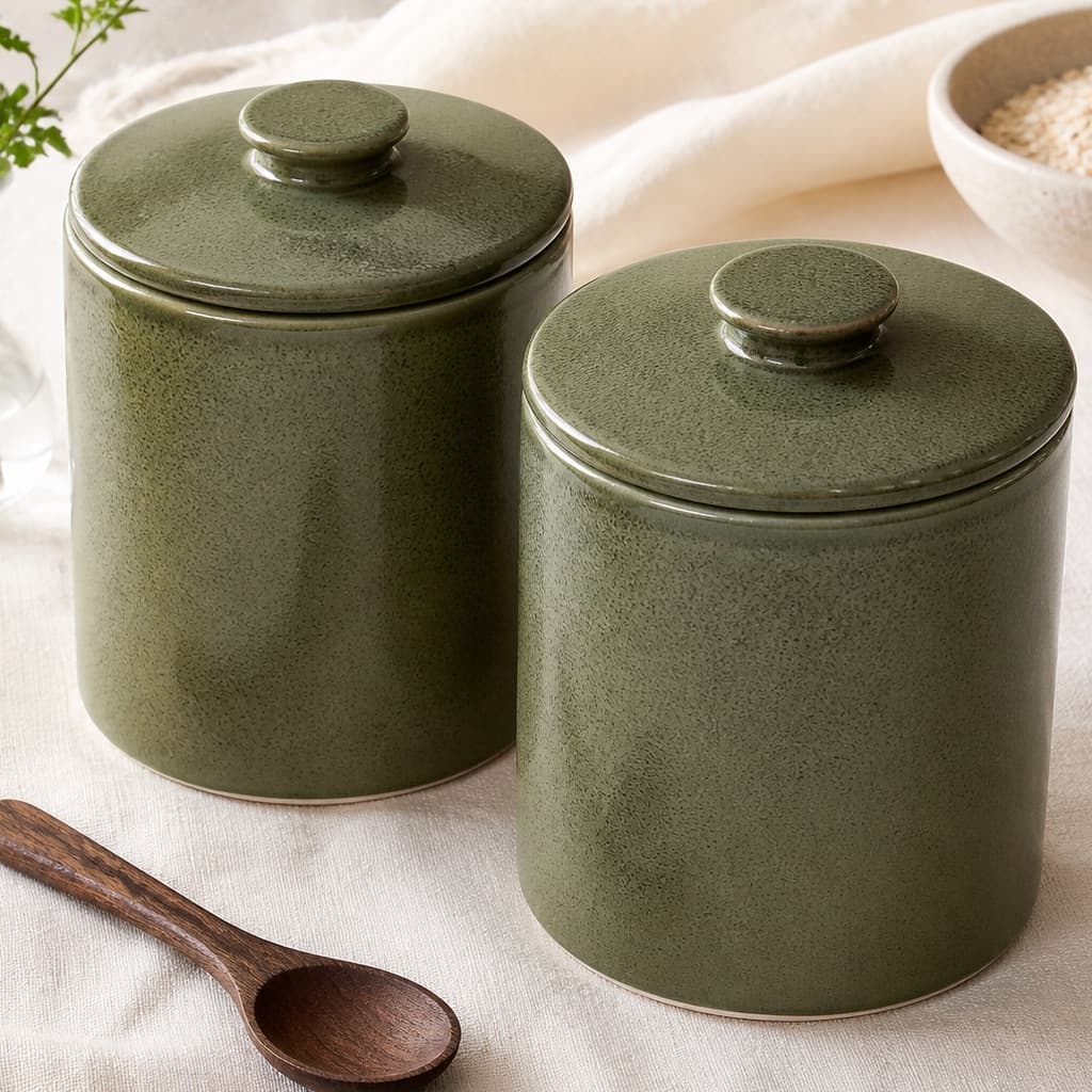 Moss Pantry Canister Pair